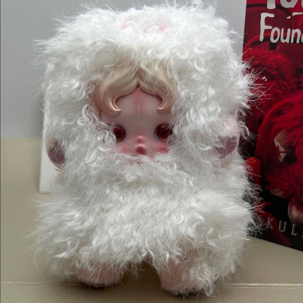 SkullPanda- Pop Mart - You Found Me! Plush Doll Pendant/Purse Charm-Ghostie NWOT - Picture 1 of 17